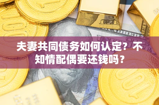 济南夫妻共同债务如何认定？不知情配偶要还钱吗？