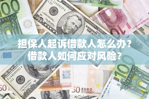 济南担保人起诉借款人怎么办？借款人如何应对风险？