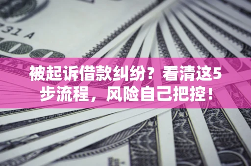 济南被起诉借款纠纷？看清这5步流程，风险自己把控！